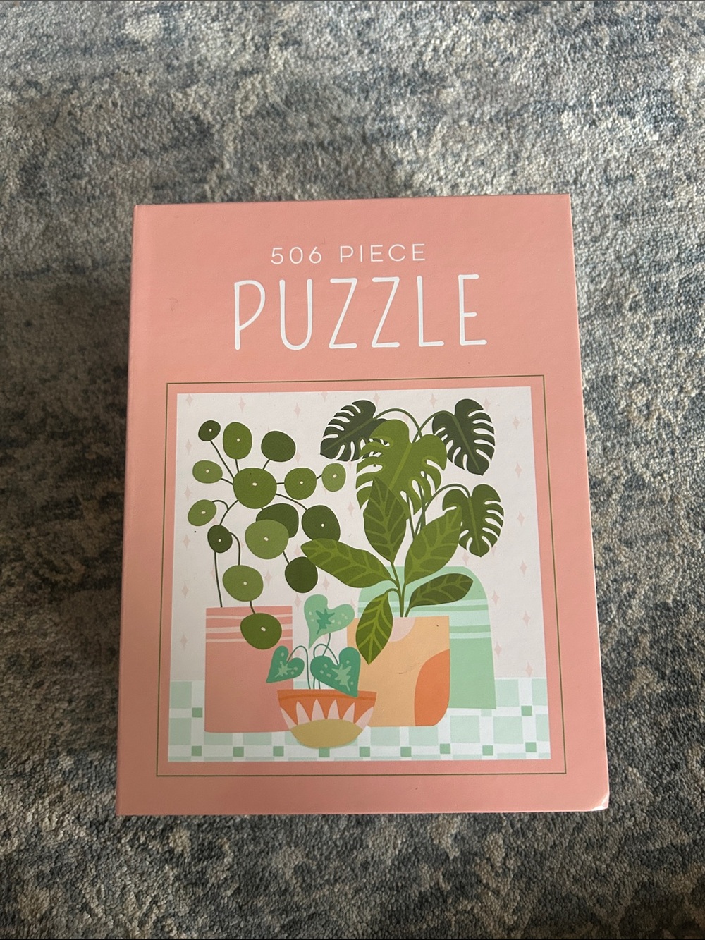 NWOT 506 Piece Pink Plant Illustration Puzzle